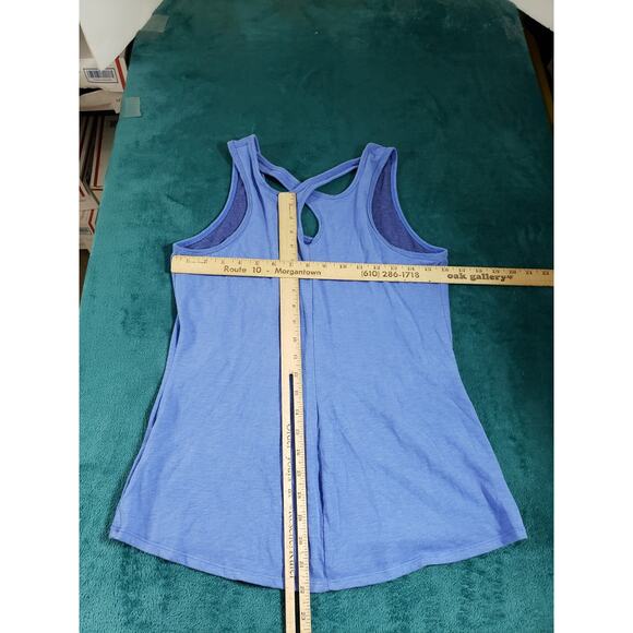 The North Face Top Size Medium Womens Blue Performance Athletic Race Day Logo - Picture 5 of 7